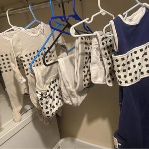 Nanit monitor bands, pjs, sleep sack sleepwear